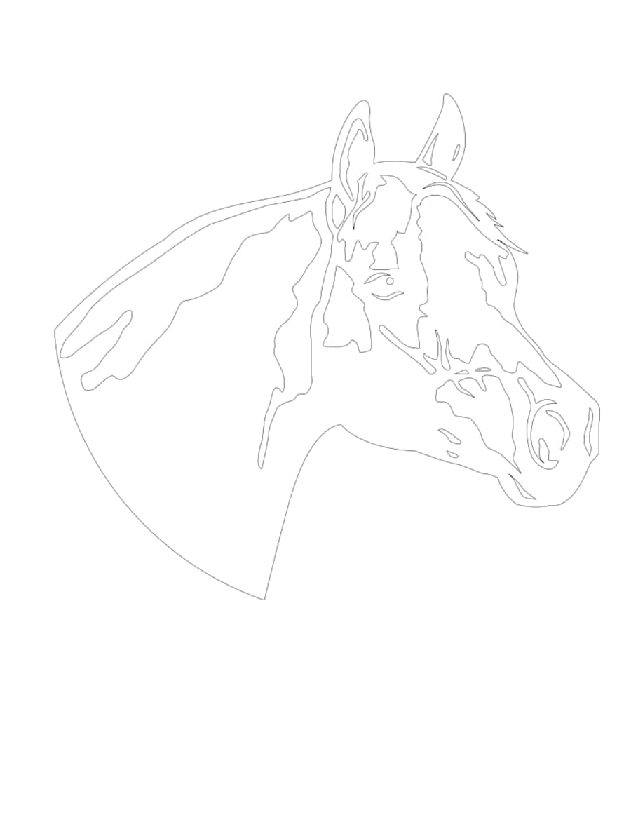 Horse Clip Kids Coloring Pdf Free Vectors